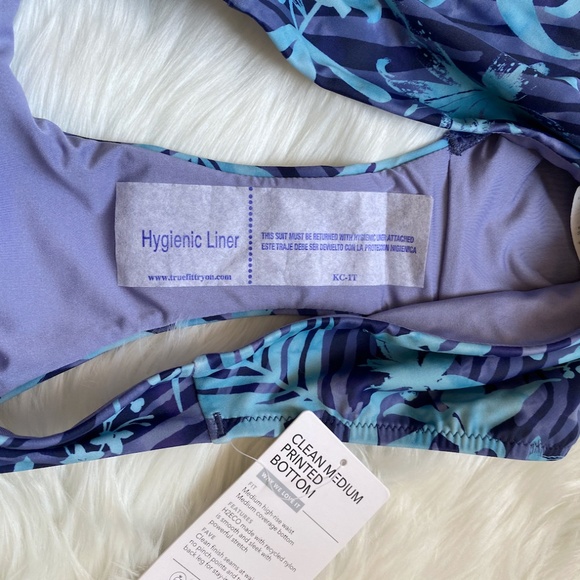 Athleta Clean Printed Bottom Tigerlily Blue - Picture 6 of 6